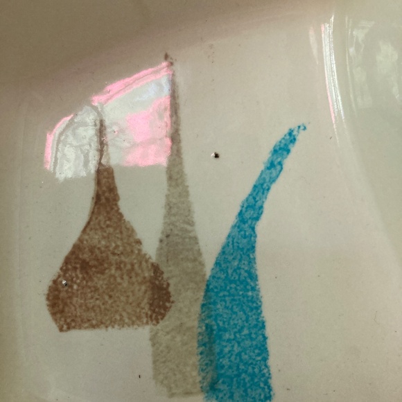 RARE Mid-century modern Redwing serving dish & 2 mugs - Picture 8 of 8